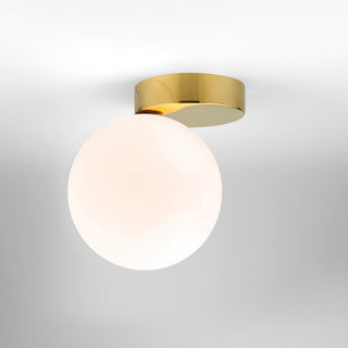 Simple Modern Frosted Glass Ball Gold Creative Wall Lamp