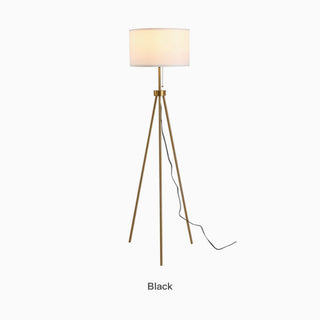 Fabric Iron Classic Tripod Floor Lamp