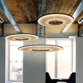 Ring Pleated Fabric UFO Chandelier