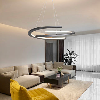 Simple Creative Spiral Semi-circular Chandelier