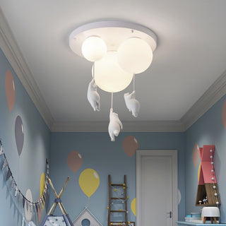 Balloon Bear Flush Mount Ceiling Light