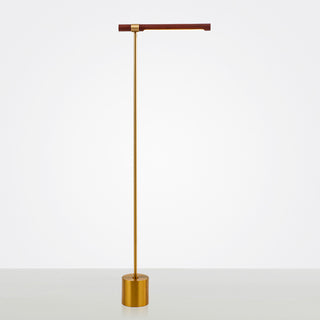 Linear Adjustable Floor Lamp, Metal & Wood