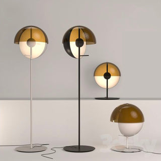 Black Retro Design Spherical Floor Lamp