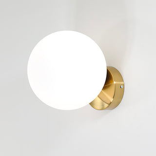 Simple Modern Frosted Glass Ball Gold Creative Wall Lamp