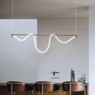 Creative Linear Curved Pendant Light