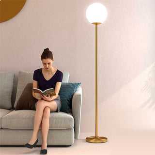 Simple Glass Ball Atmosphere Floor Lamp