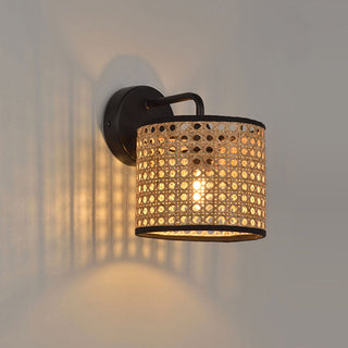 Rattan Wall Sconce