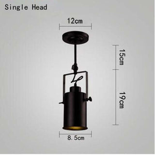 Adjustable Semi-Flush Mount Ceiling Light, 1/2/3/4 Heads